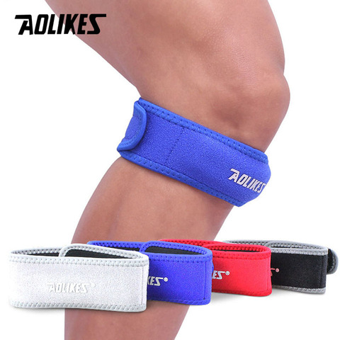 AOLIKES 1PCS Adjustable Knee Patella Cushioning Neoprene Band Knee Support Sports  Running Knee Brace Pads ► Photo 1/6