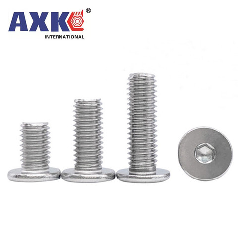 10/50pcs CM M2 M2.5 M3 M4 M5 M6 304 stainless steel Hex Hexagon Socket Ultra Thin Super Low Flat Wafer Head Allen Cap Screw Bolt ► Photo 1/5