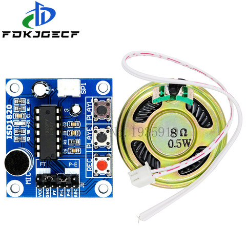 ISD1820 recording module voice module the voice board telediphone module board with Microphones + Loudspeaker ► Photo 1/3
