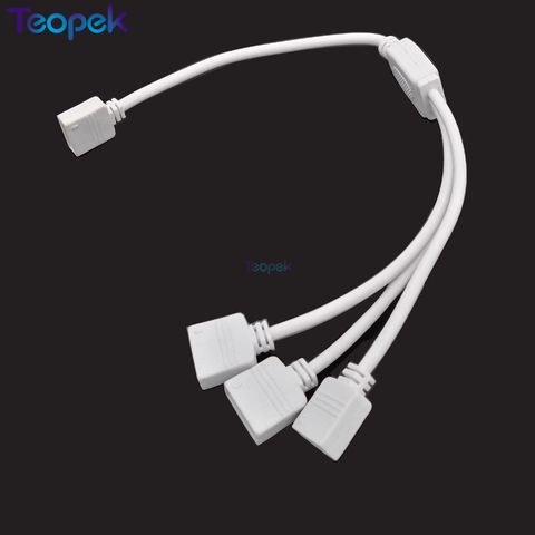 LED Splitter Connector 1 to 2, 1 to 3, 1 to 4 Female Extension Wire Cable  4 Pin RGB 5 Pin RGBW for RGB RGBW led strip ► Photo 1/5