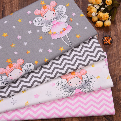 Fairy Wave Print Cotton Printed Fabric Child Clothing Quilting Textile DIY Sewing Quilting Sheets Thin Cotton Fabric Material ► Photo 1/5