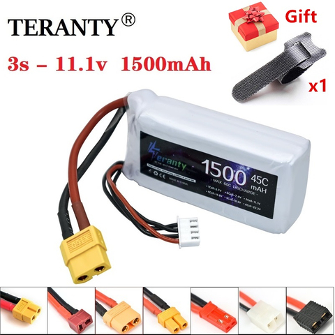 3S 11.1v 1500mAh 45c LiPo Battery for Rc Car Boat Helicopter Airplane 11.1v Rechargeable Battery T/XT60/JST Plug For WLtoys V950 ► Photo 1/6