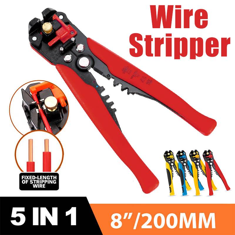 8” CRIMPING PLIERS 200MM CRIMPING PLIERS TOOL CABLE WIRE STRIPPER CUTTER 