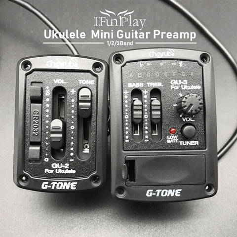 Cherub GU-3 Acoustic Ukulele Preamp System 2Band EQ for Ukulele with Chromatic Tuner Ukulele Pickup Free Shipping ► Photo 1/6