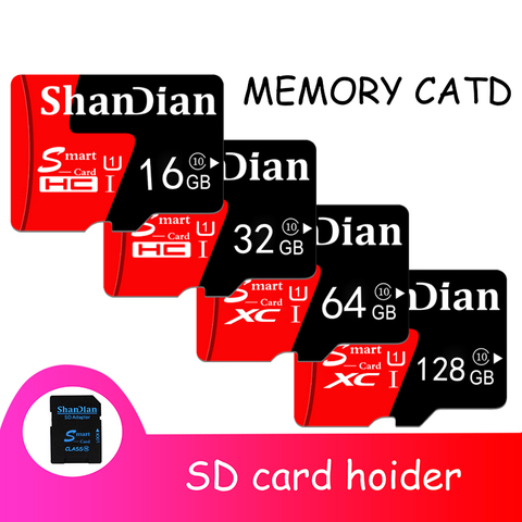 SHANDIAN Mini SD Card 4GB 8GB 16GB Class 6 Real Capacity 32GB Memory SD Card High Speed Smast SD Card TF card Free Shipping ► Photo 1/6