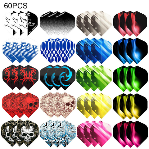 60/30 PCS Dart Flights Multiple Styles Colorful PET Darts Feather Leaves Dart Accessories Professional Dartboard Games ► Photo 1/6