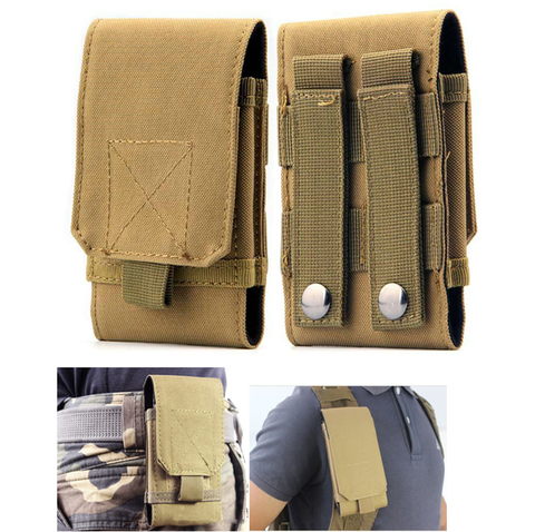 Phone Pouch Holster Waist Bag Army Tactical Military Nylon belt For iphone 11 Pro Max 6 6s 7 8 Plus For Samsung S20 S10 S9 Plus ► Photo 1/6