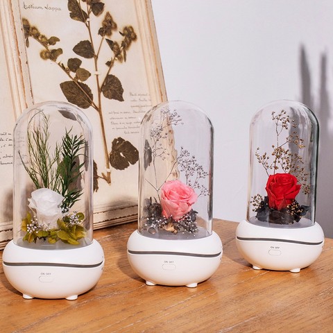 Eternal flower fragrance lamp creative mute fragrance lamp mini essential oil fragrance lamp holiday gift night light bedroom ► Photo 1/6