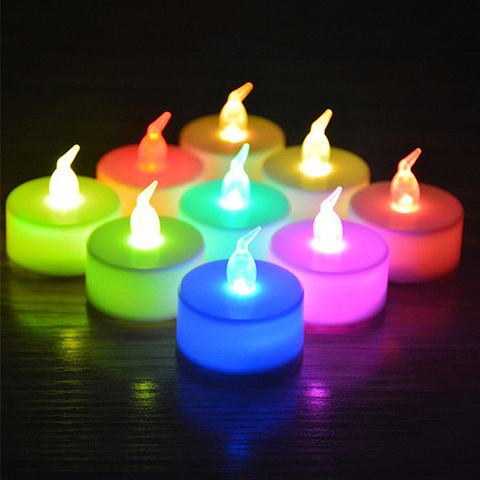 Christmas LED Candle Light 100 Hours Realistic Flickering Bulb Battery Operated Tea Lights Warm Yellow Electric Fake Candle ► Photo 1/6