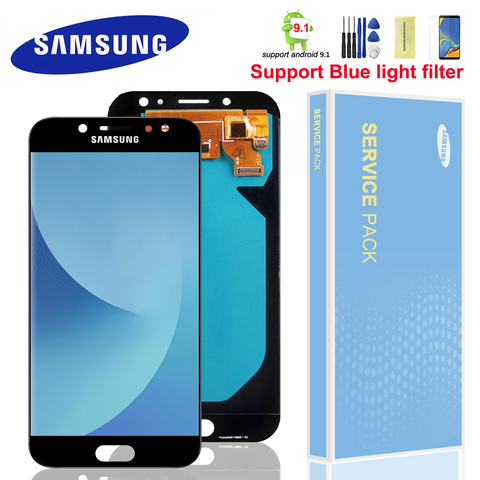 Super AMOLED LCDs For Samsung Galaxy J7 Pro 2017 J730 J730F LCD Display and Touch Screen Digitizer Assembly Brightness Control ► Photo 1/6