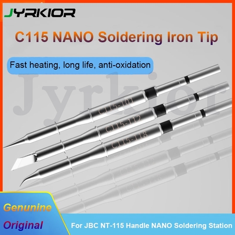 JBC NT105-A NT115-A NANE/NASE NANO Soldering Iron Tip C115101/C115112/C115118 Tip Original Welding Nozzle For Welding Work ► Photo 1/5