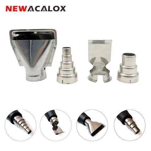 NEWACALOX 4PCS/lot Heat Gun Nozzles Electric Kit Accessories DIY  Industrial Hot Air Gun  Tools Shrink Wrap ► Photo 1/6
