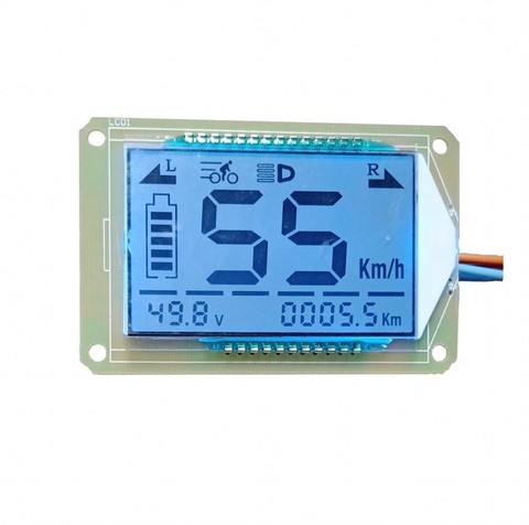 LCD display  multifunction Electric bicycle 48v60v72v watch core display electric motorcycle voltmeter speedometer ► Photo 1/5