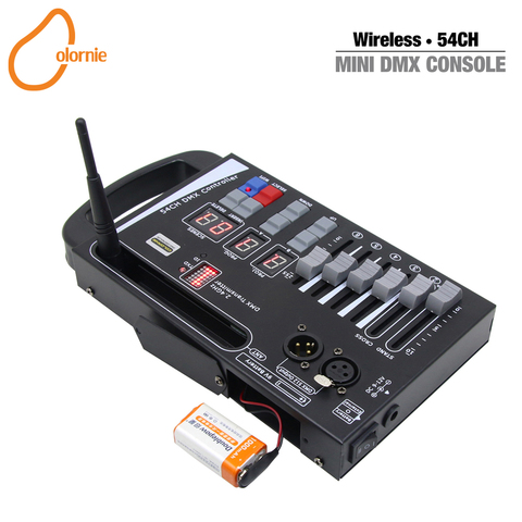 2022 New System Wireless Dmx Console 54CH Led Stage Light Controller Use 9V Battery or Power Bank Control LED Move Stage Light ► Photo 1/6