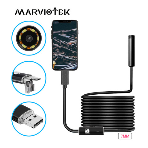 Wifi Endoscope Camera HD USB Android Endoscope Waterproof 6 LED Borescope Inspection Camera Endoscope For Android PC For Iphone ► Photo 1/6