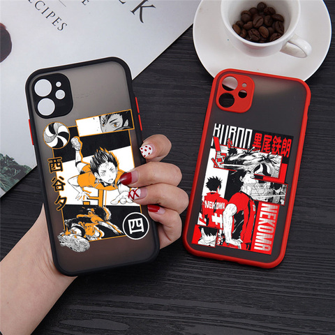 GYKZ Oya Haikyuu Clear Phone Case For iPhone 11 Pro 12mini XS MAX XR X SE20 7 8 6Plus Cartoon Japan Anime Hard Cover Matte Coque ► Photo 1/6