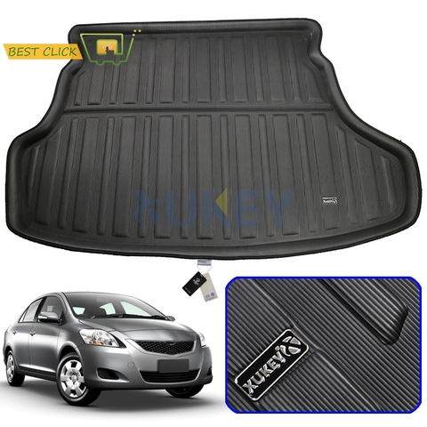Fit For Toyota Yaris Vios Belta TPR Rear Trunk Liner Back Boot Cargo Mat Tray Protector Floor Carpet 2007 2008 2009 2010-2013 ► Photo 1/1