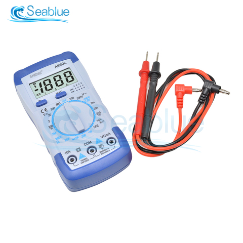 1Pcs A830L LCD Digital Multimeter AC DC Voltage Diode Freguency Multitester Current Tester Luminous Display With Buzzer Function ► Photo 1/6