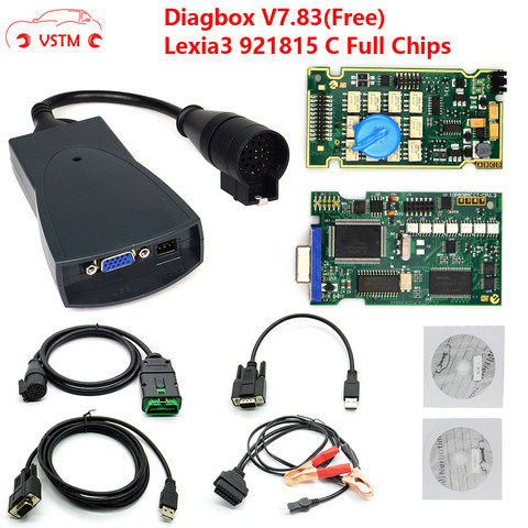 Lexia 3 PP2000 Full Chip Diagbox V7.83 with Firmware 921815C Lexia3 V48/V25 For Citroen for Pe-ugeot OBDII diagnostic-tool ► Photo 1/6