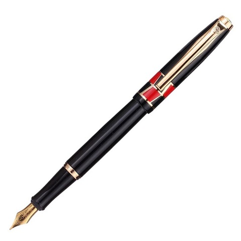 Picasso Pimio luxury Metal Ink Fountain Pen and Fine Nib 0.5mm Ink Pen Gold Trim Writing Gift Pen ► Photo 1/6