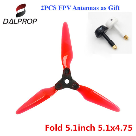 DALPROP Fold F5 5.1X4.75X3 Foldable 3-Blade 5/5.1inch Propeller for RC FPV Racing Freestyle 5inch 4S 6S Drones Nazgul5 XL5 SL5 ► Photo 1/6