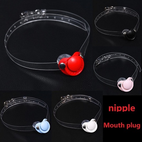 cute pacifier Open Mouth Gag Plug Adult Bondage Restraints Toys  Ball Bdsm Sex  for Woman Juegos Sexuales ► Photo 1/6