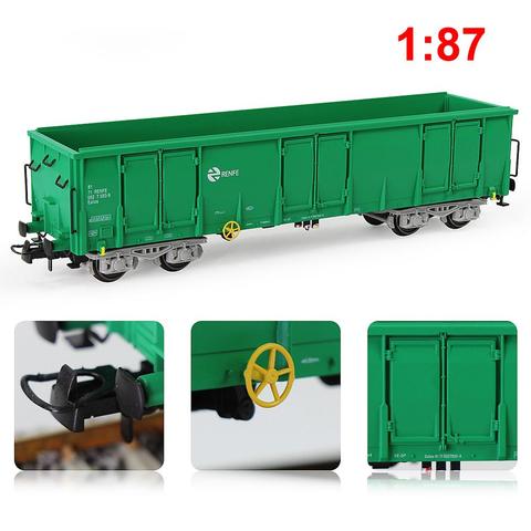 1pc/2pcs HO Scale Green RENFE Printed High-side Gondola Car Railway Wagons Rolling Stock 1:87 Freight Car C8742PLv ► Photo 1/6