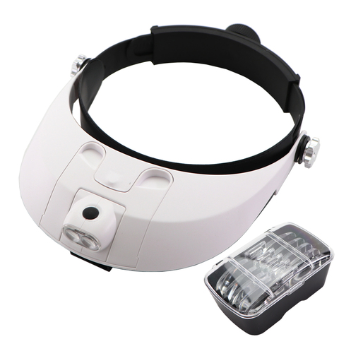 Beekeeping Headband Magnifier Multi-functional Illuminated Magnifier Magnifying Glass 1X 1.5X 2X 2.5X 3.5X Multiple Loupe Mirror ► Photo 1/6