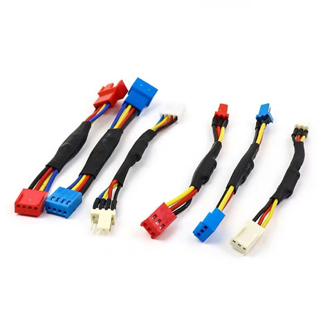10pcs/lot Fan Resistor Cable 3 / 4 Pin Male to 3 / 4Pin Female Connector Reduce PC CPU Fan Speed Noise Resistor Slow down Cable ► Photo 1/6