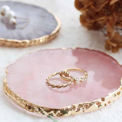 Resin Jewelry Display Plate Necklace Ring Earrings Display Painted Palette Tray Jewelry Holder Organizer Decoration Jewelry DIY ► Photo 1/6