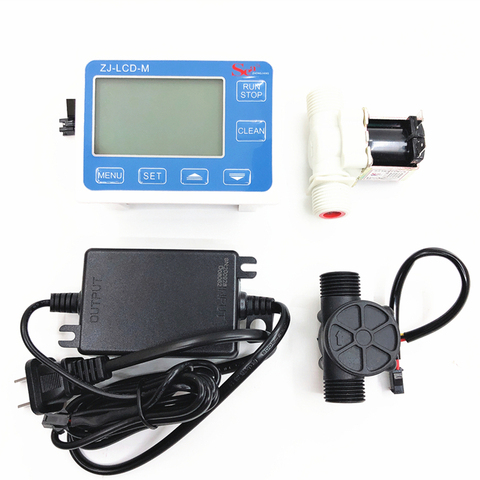 ZJ-LCD-M flow meter controller+ temperature sensor+1/2