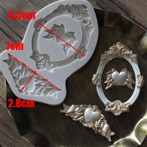 Luyou DIY Frame Fondant Mold Silicone Chocolate Candy Molds Gum Sugar Craft Christmas Wedding Cake Decorating Tools FM1241 ► Photo 1/1