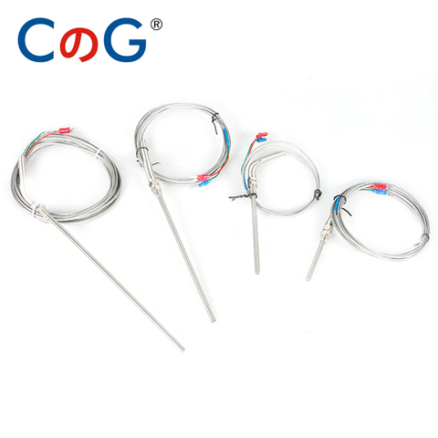 0-800 degree M8 1m 2m 3m 5m K J PT100 Type 50mm 150mm 100mm 200mm Probe Screw Thread Cable Thermocouple Oven Temperature Sensor ► Photo 1/6