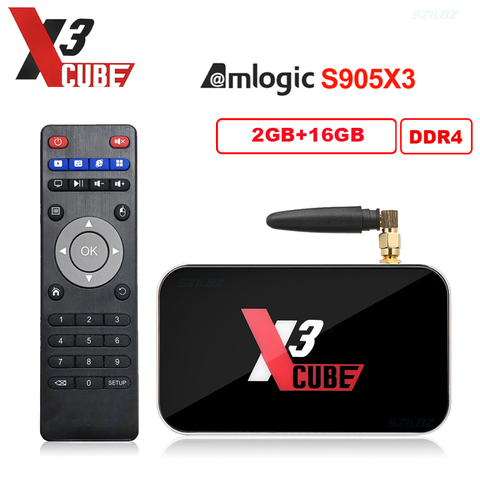 Ugoos X3 Cube X3 PRO Android 9.0 Smart TV Box Amlogic S905X3 4GB DDR4 2.4G 5G WiFi 1000M LAN Set top box NO APP included ► Photo 1/1