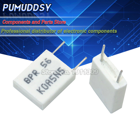 10PCS BPR56 5W 0.1 0.15 0.22 0.25 0.33 0.5 ohm Non-inductive Ceramic Cement Resistor 0.1R 0.15R 0.22R 0.25R 0.33R 0.5R ► Photo 1/1