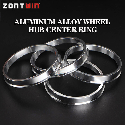 4pcs Car Aluminium Alloy Wheel Hub Centric Rings center Bore 73.1-57.1 66.6-57.1 73.1-60.1 73.1-67.1 67.1-60.1 73.1-56.1 73.1-54 ► Photo 1/6