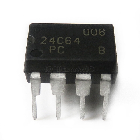 10pcs/lot AT24C64N 24C64 24C64AN AT24C64 DIP-8 EEPROM memory IC In Stock ► Photo 1/1