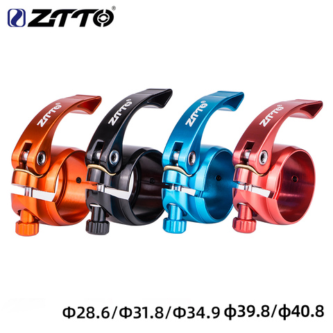 ZTTO MTB Folding Bike Quick Release SeatPost Lock Clamp Ultralight Bicycle Seat Post Mount 31.8mm 28.6 34.9 39.8 40.8 ► Photo 1/6