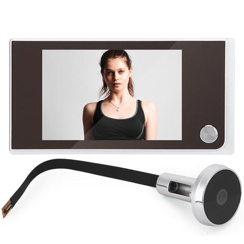 3.5" Digital Peephole Viewer Door Eye Doorbell Video Camera Motion Detector 120° 