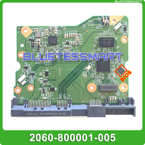 HDD PCB board controller 2060-800001-005 for WD 3.5 SATA hard drive repair data recovery, 800001-205 WD60EFRX WD60PURX ► Photo 1/3