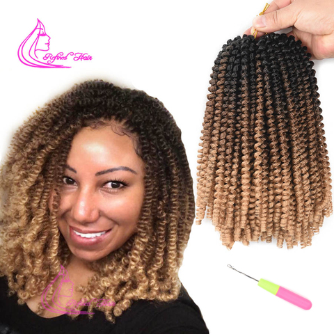 Synthetic Curly Hair Crochet Braiding  Braiding Hair Crochet Braids Women  - Ombre - Aliexpress