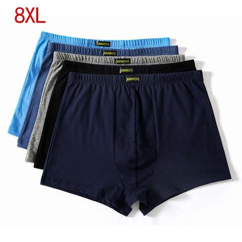 plus size 5XL 6XL 7XL 8XL  Large loose  male cotton Underwears Boxers high waist breathable fat belts Big yards men's underwear ► Photo 1/6