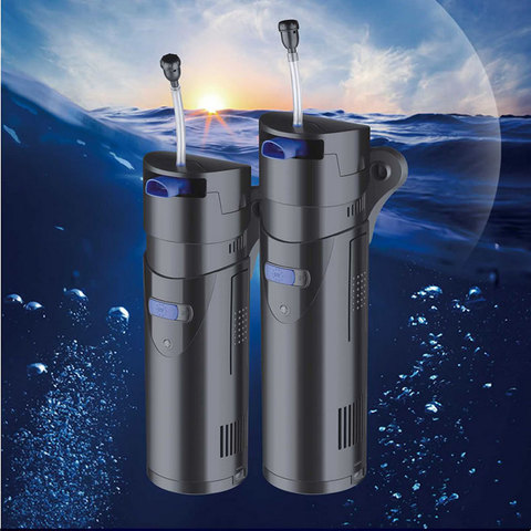 SUNSUN GRECH Multi-function Aquarium Filter UV Germicidal Lamp Air Pump Ornamental Fish Aquarium CUP Series With Filter Aerator ► Photo 1/6