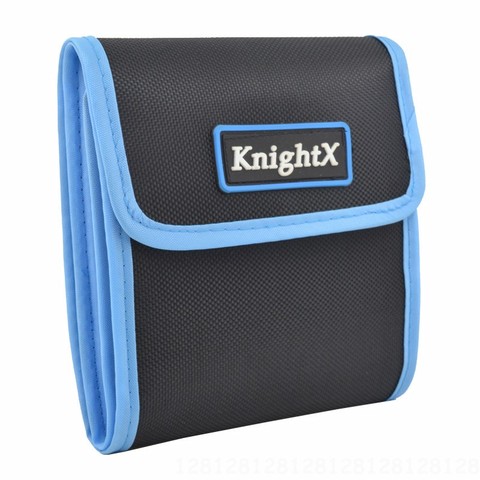 KnightX lens bag  For canon eos sony nikon cpl uv nd  Filter Wallet Lens Storage  Case Pouch Holder 3 4 6 Pockets ► Photo 1/3