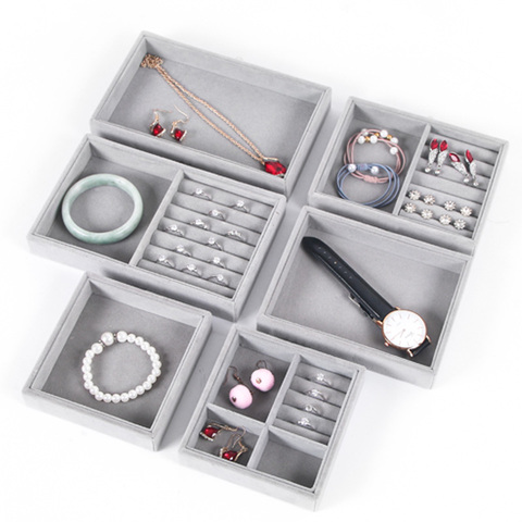 Fashion Jewellery Storage Box Jewelry Drawer Organizer Jewelry Cabinet Stuff Organizing for Rings Hairbands Coins Badges Watches ► Photo 1/6