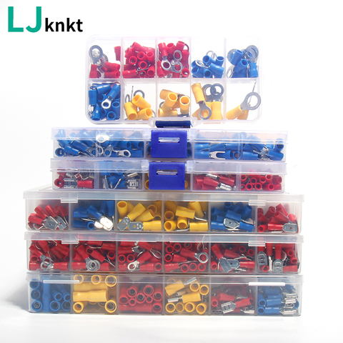 Assorted Insulated Fork U-type Set Terminals Connectors Kit Electrical Crimp Spade Ring Mixed Lug Cable wire car accessories ► Photo 1/6