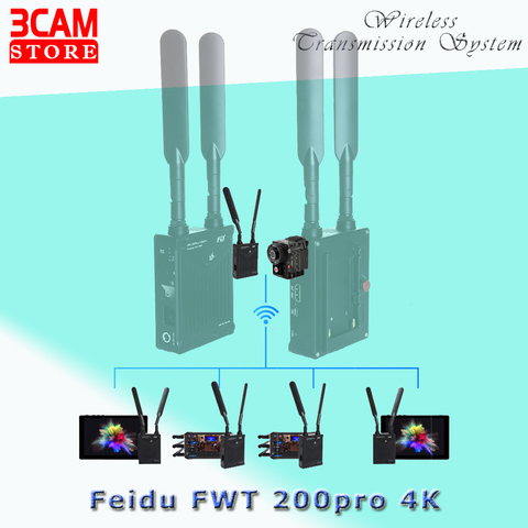 Feidu Wireless Transmission System FWT 200pro 4K Dual HDMI 30Hz HD Image Video Transmitter Receiver for Canon Nikon Sony Camera ► Photo 1/6