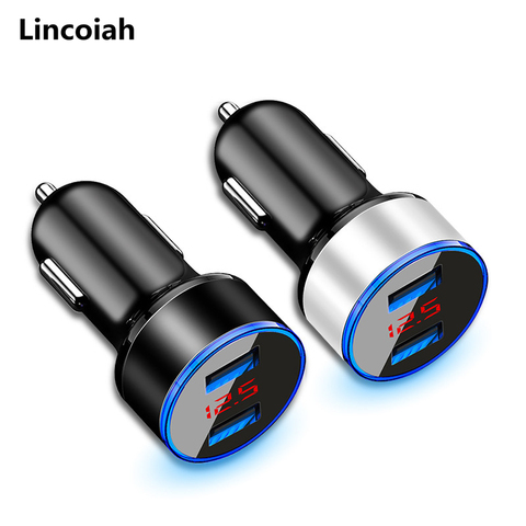 Car Charger 5V 3.1A With LED Display Universal Dual Usb for Audi a3 a4 b6 b7 b8 a4 a6 c5 a5 a6 c6 a3 8p a4 b5 2008-2022 ► Photo 1/6