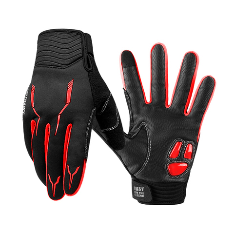CoolChange Thermal Fleece Cycling Gloves Winter with GEL Pad Windproof Bicycle Gloves Outdoor Sport MTB Bike Glove for Men Women ► Photo 1/6