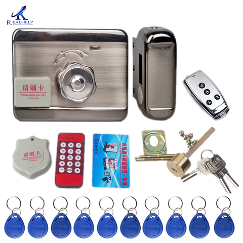 Door Access Control System  Keyless Electronic Door Lock Swipe Card LOCK Remote control Lock Key Swipe Locks 1000Users ► Photo 1/5